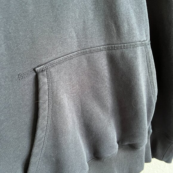 Nike Sweatshirt Hoodie XL Embroidered Orange Swoosh Logo Navy Sportswear - Picture 9 of 9